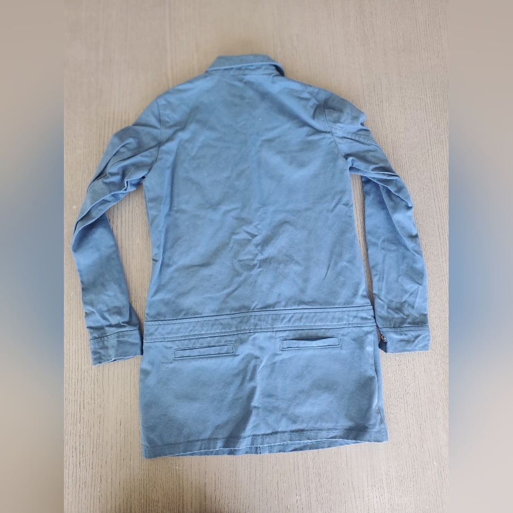 Zara Blue Trench Coat - Picture 5 of 7